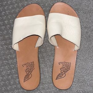 Ancient Greek Off-White Taygete Sandals